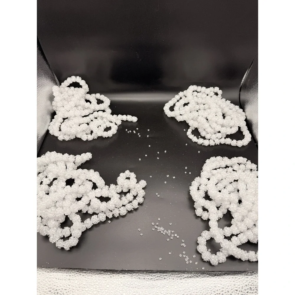 Ice Crystal Beaded Garland. Set Of 4‎